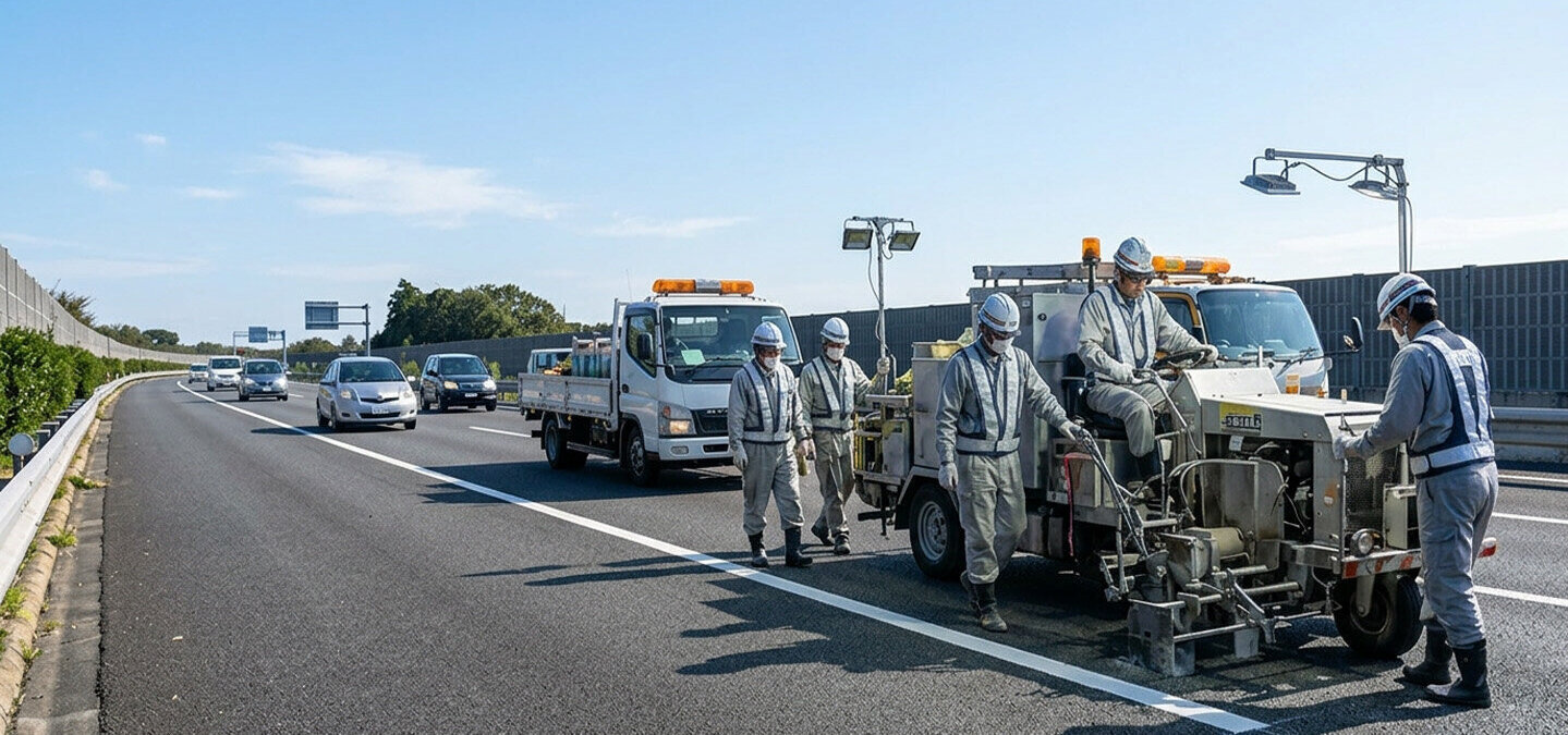 Dutch Road Marking hero daytime