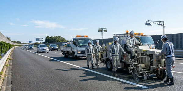 Dutch Road Marking hero daytime